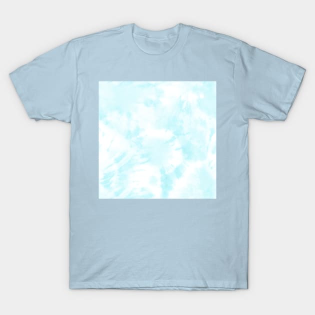 Light Blue Pastel Tie-Dye T-Shirt by Carolina Díaz